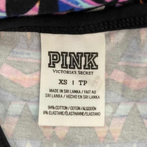 Victoria's Secret Pink Dress Womens XS‎ Black White Geometric Strappy Skater Y2K - Picture 7 of 7